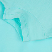 Памучна тениска за момиче синя Benetton 234946 3
