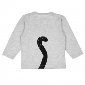 Памучна блуза с дълъг ръкав с апликация черно коте за бебе момиче Pinokio 234951 5