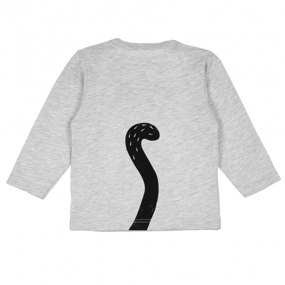 Памучна блуза с дълъг ръкав с апликация черно коте за бебе момиче Pinokio 234951 5