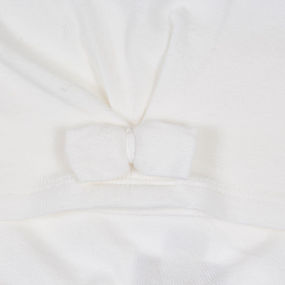 Памучна блуза с къс ръкав с кокетна панделка за момиче Chicco 234970 3