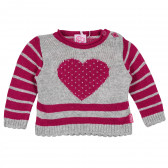 Пуловер за бебе с бродерия сърце Chicco 234980 