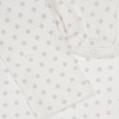 Памучно боди с къс ръкав и малки розови звездички за бебе Chicco 234997 3