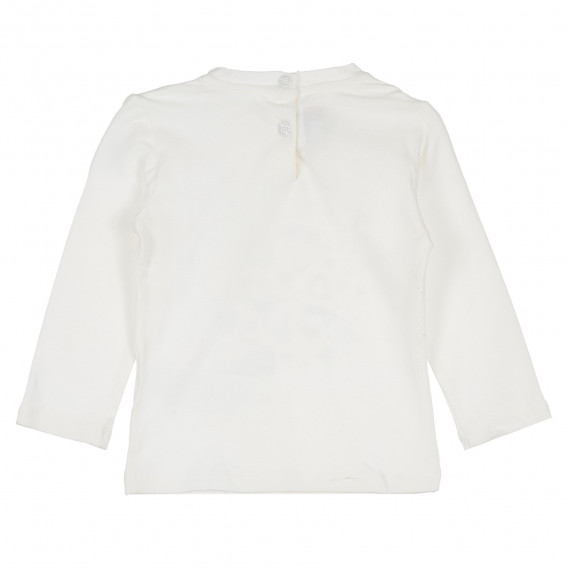 Памучна блуза с дълъг ръкав и графичен принт за момиче Chicco 235033 4