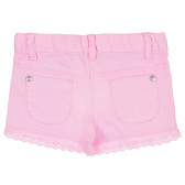 Къси панталони за момиче с дантела, розови Boboli 235045 7