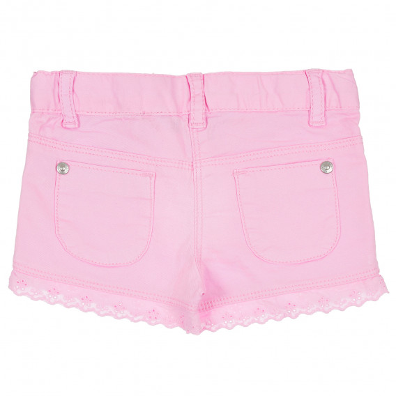 Къси панталони за момиче с дантела, розови Boboli 235045 7