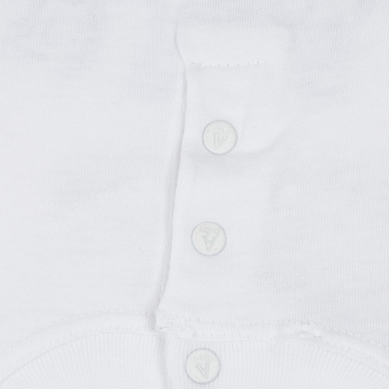 Памучна блуза с къс ръкав и обло деколте за бебе момиче Armani 235059 3