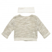 Плетена жилетка със сваляща се яка и две джобчета за бебе Chicco 235351 2
