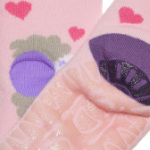 Чорапи за момиче, розови на сърца Chicco 235405 2