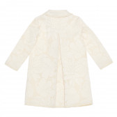 Зимно палто с флорален дизайн за момиче, светло бежово Twinset 235408 2