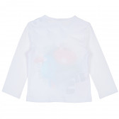 Памучна блуза с дълъг ръкав и забавен принт за бебе - унисекс Boboli 235425 4