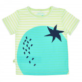 Раирана тениска с щампа за бебе Boboli 235426 