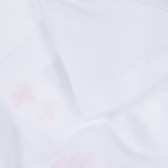 Класическа блуза с къс ръкав и красива картинка за момиче Boboli 235452 3