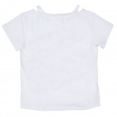 Тениска с широко деколте и презрамки и весела картинка в предната част за момиче Boboli 235487 4