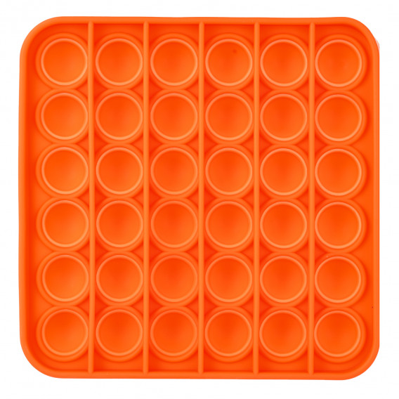 Анти-стрес играчка Pop It квадрат, оранжева Zi 235703 2
