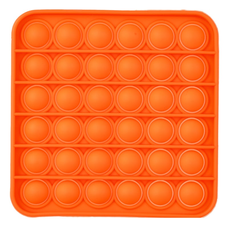 Анти-стрес играчка Pop It квадрат, оранжева  235704