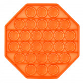 Анти-стрес играчка Pop It осмоъгълник, оранжева Zi 235728 
