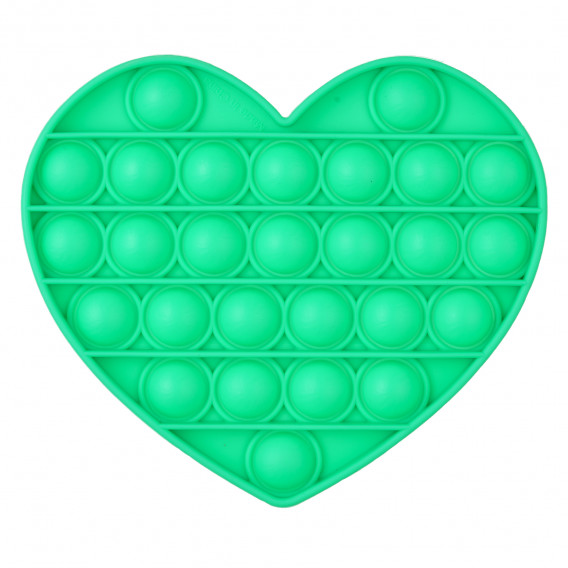 Анти-стрес играчка Pop It сърце, зелена Zi 235749 