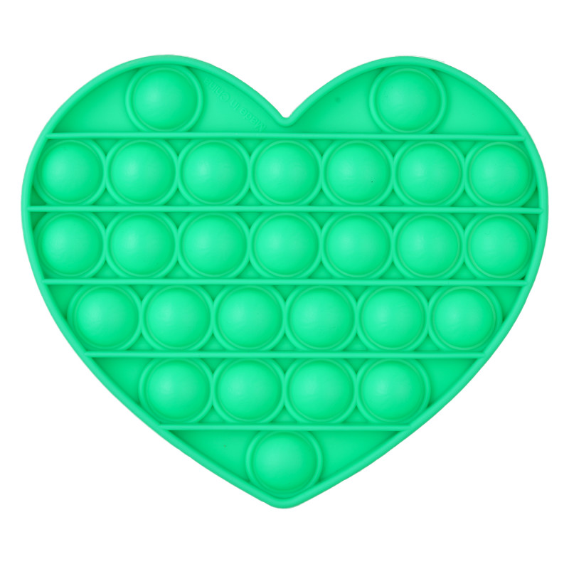 Анти-стрес играчка Pop It сърце, зелена  235749