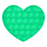 Анти-стрес играчка Pop It сърце, зелена Zi 235750 2