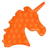 Анти-стрес играчка Pop It еднорог, оранжева Zi 235759 2