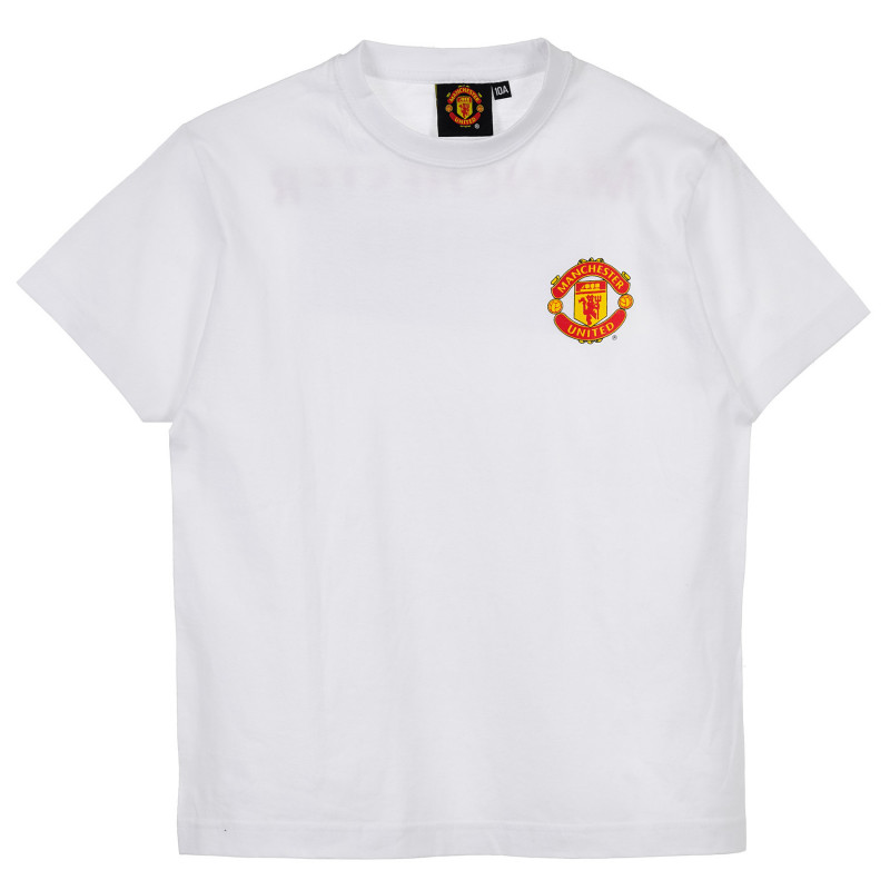 памучна тениска с лого на Manchester United  за момче  235796