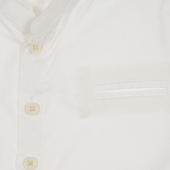 Памучна бяла  риза за момче с копчета Neck & Neck 235849 2
