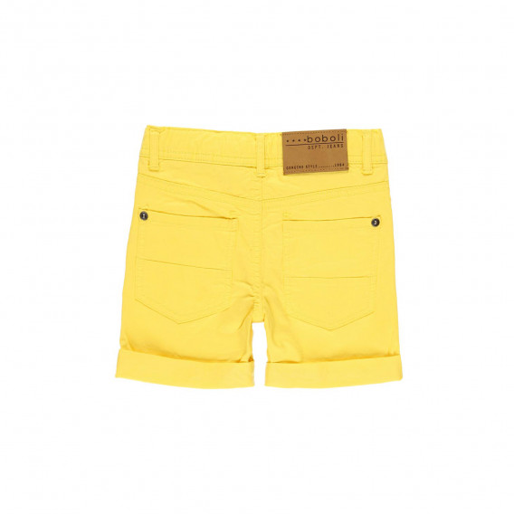 Памучни къси панталони, жълти Boboli 235909 2