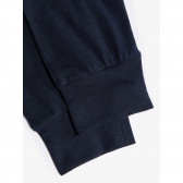 Пижама с дълъг ръкав от органичен памук, тъмно синя Name it 236121 5