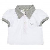 Памучна блуза с къс ръкав Armani за бебе момиче Armani 236339 