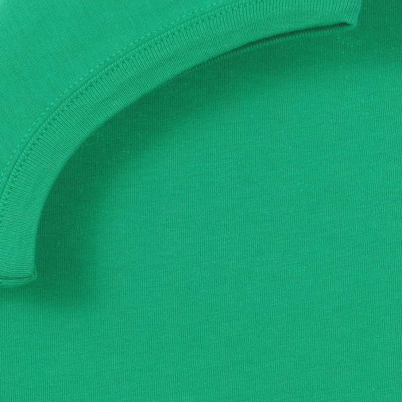 Памучен потник с графичен принт за бебе, зелен Benetton 236442 4