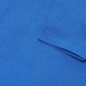 Памучна тениска с принт на футболна топка, синя Benetton 236750 4