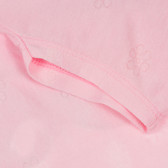 Памучна тениска с щампа на принцеса за бебе, розова Benetton 236990 3