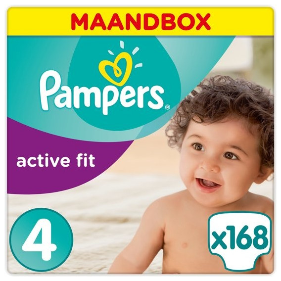 Пелени Active Fit, размер 4, 168 бр. Pampers 237047 