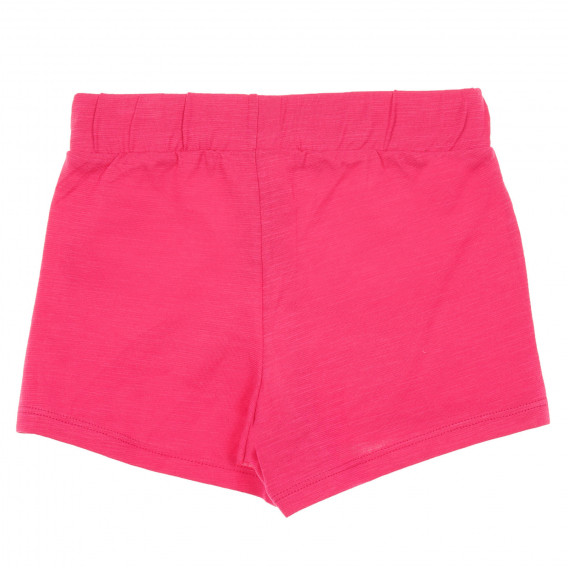 Памучен комплект къси панталони и потник, розови Benetton 237081 7