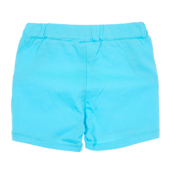 Памучен комплект с къс панталон и тениска за бебе в сиво и синьо Benetton 237268 7