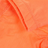 Памучен комплект потник и къси панталонки в жълто и розово Benetton 237330 6