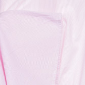 Памучна рокля без ръкави в бяло розово райе Benetton 237586 3