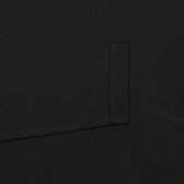 Памучна блуза с дълъг ръкав и апликация от пайети, черна Benetton 237839 4