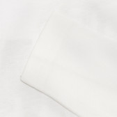 Памучна блуза с принт на Transformers, бяла Benetton 237950 3