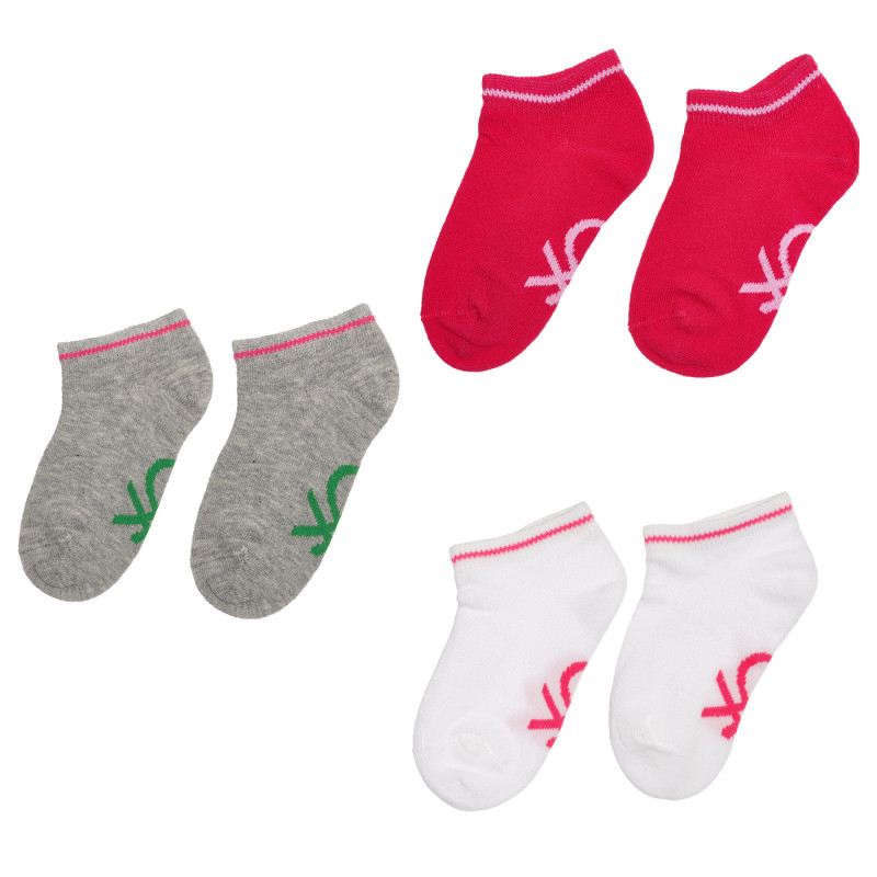 Комплект от три чифта чорапи, многоцветни  237977