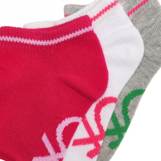 Комплект от три чифта чорапи, многоцветни Benetton 237979 3