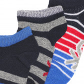 Комплект от три чифта чорапи, тъмно сини Benetton 237989 3