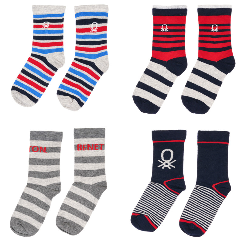 Комплект от четири чифта чорапи, многоцветни  237997