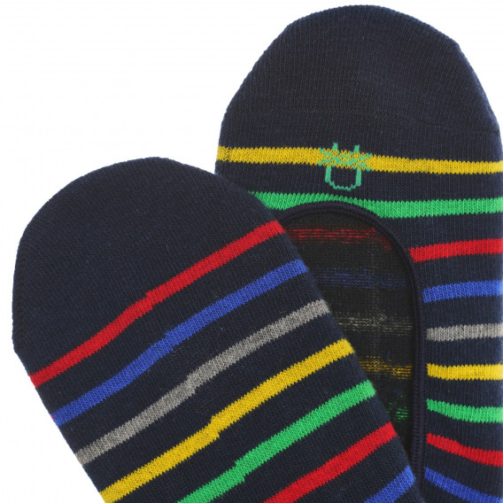 Комплект от два чифта чорапи тип терлички, многоцветни Benetton 238009 3