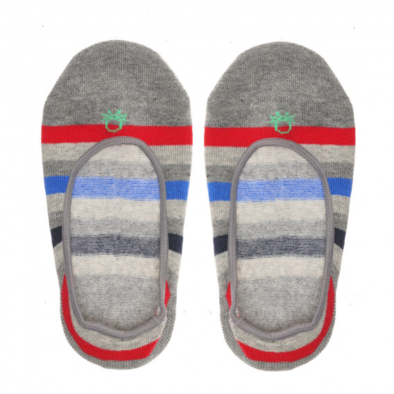Комплект от два чифта чорапи тип терлички, многоцветни Benetton 238011 5