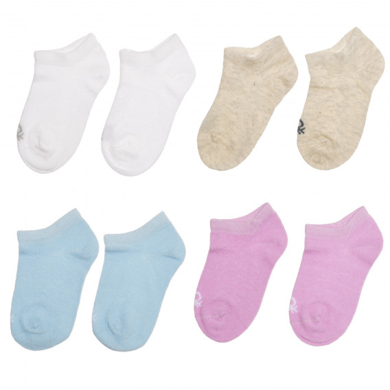 Комплект от 4 чифта чорапи, многоцветни Benetton 238018 