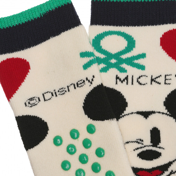 Чорапи с Мики Маус за бебе Benetton 238073 2