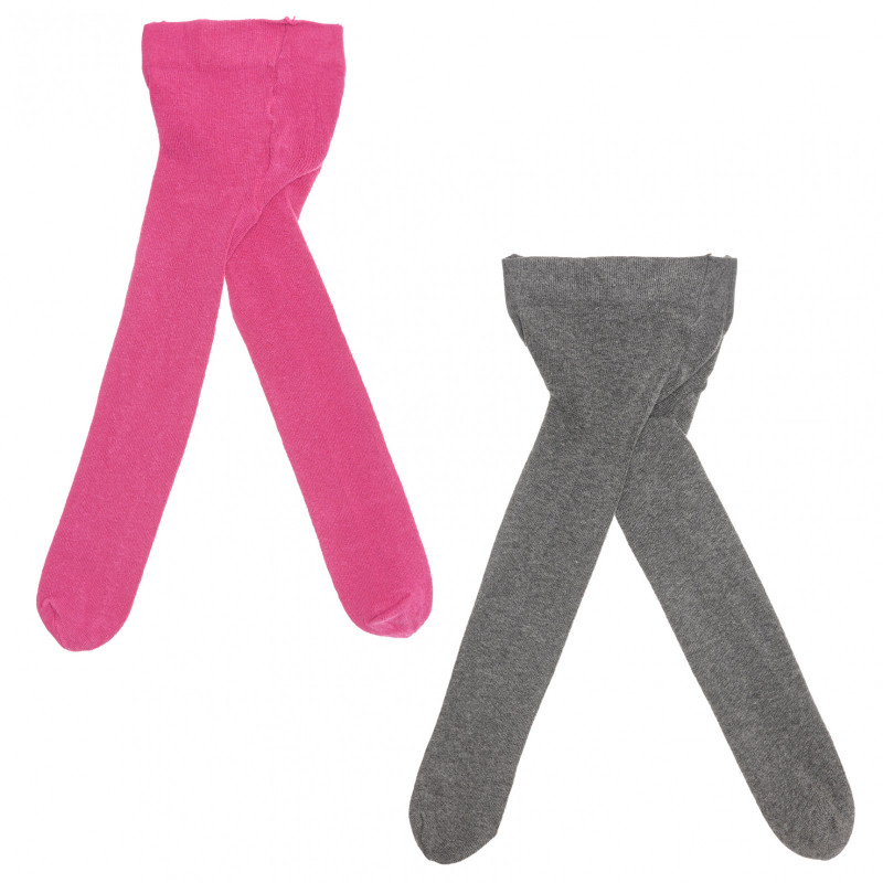 Комплект от два чорапогащника в розово и тъмно сиво  238084