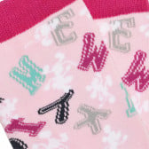 Чорапи с графичен принт, розови Benetton 238089 2