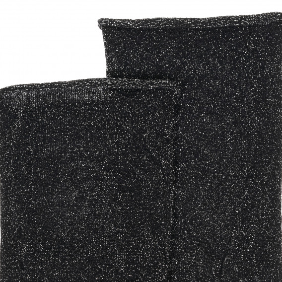 Чорапи със сребрист акцент, черни Benetton 238093 2
